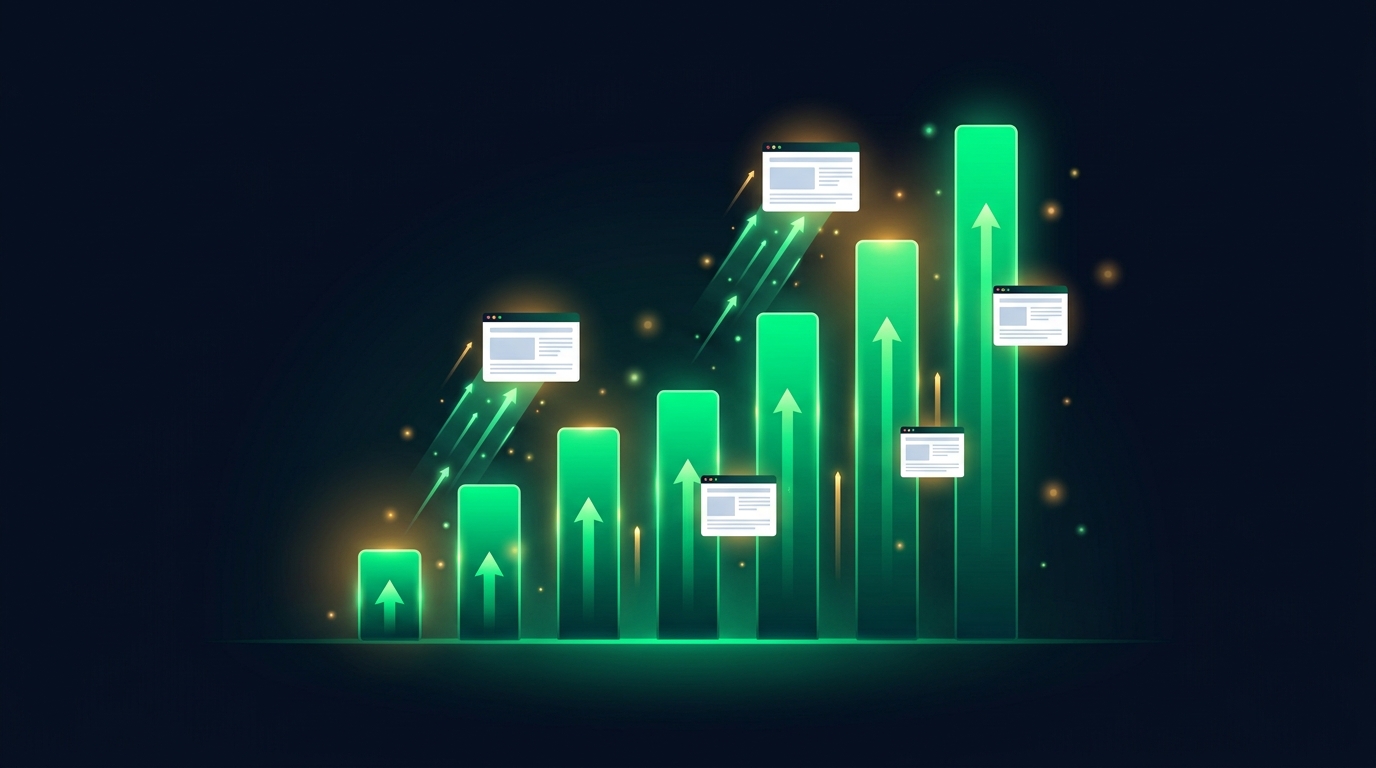 BuyerTraffic Pro dashboard showing real buyer traffic and solo ads performance growing across a network of partner sites